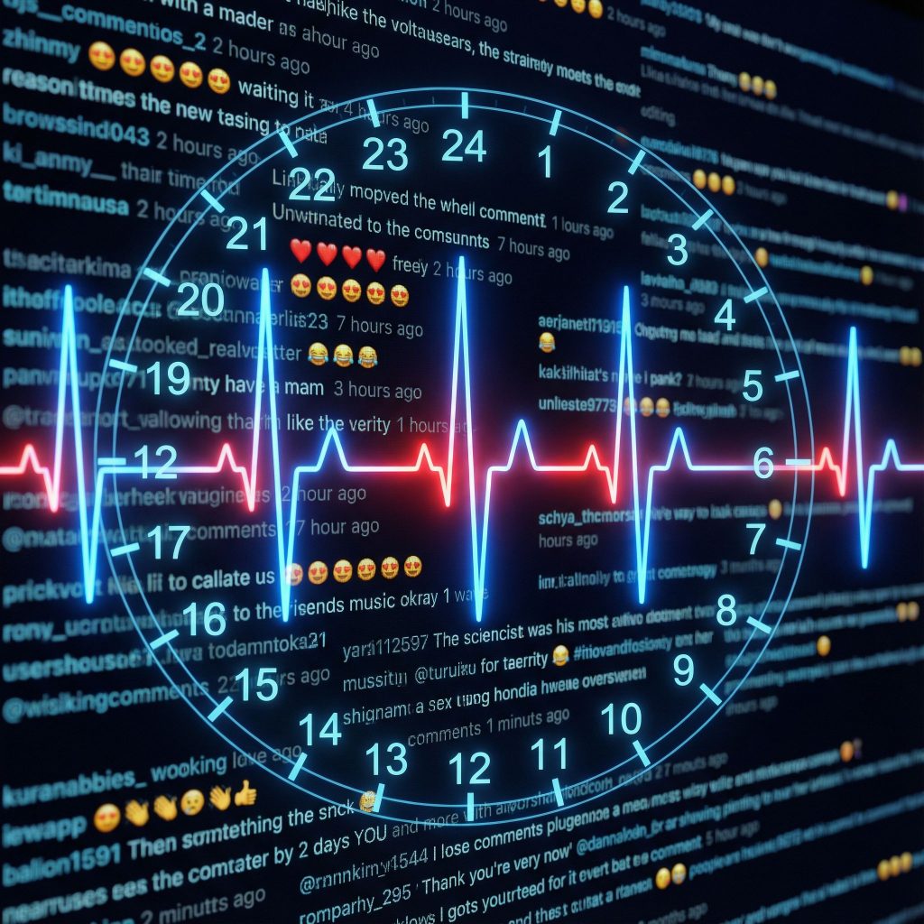 커뮤니티 댓글이 활성화되는 시간대 패턴